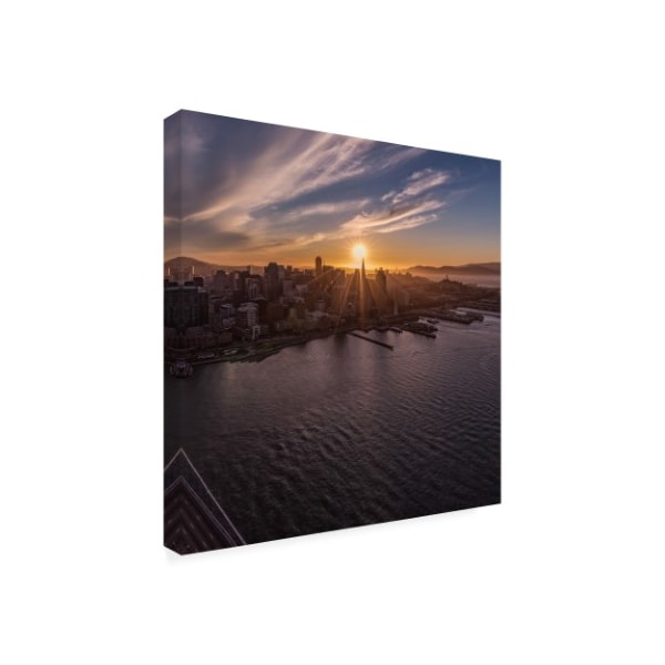 Bruce Getty 'Sunset Explosion 2' Canvas Art,35x35